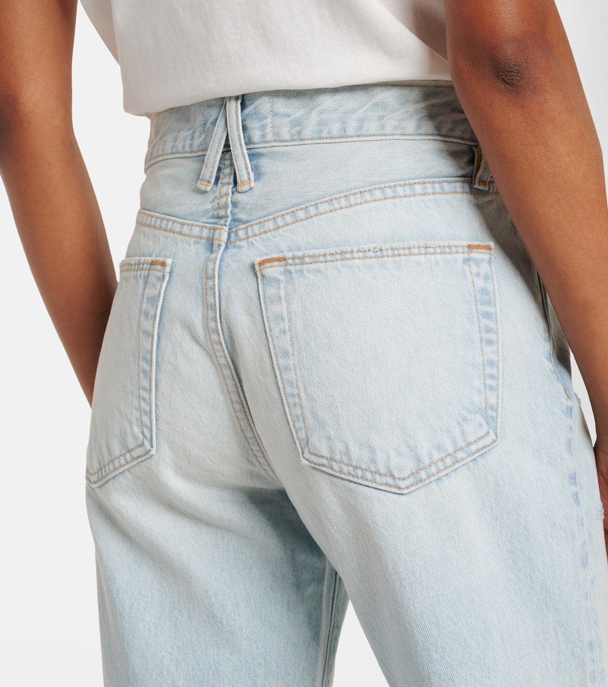 London high-rise straight jeans