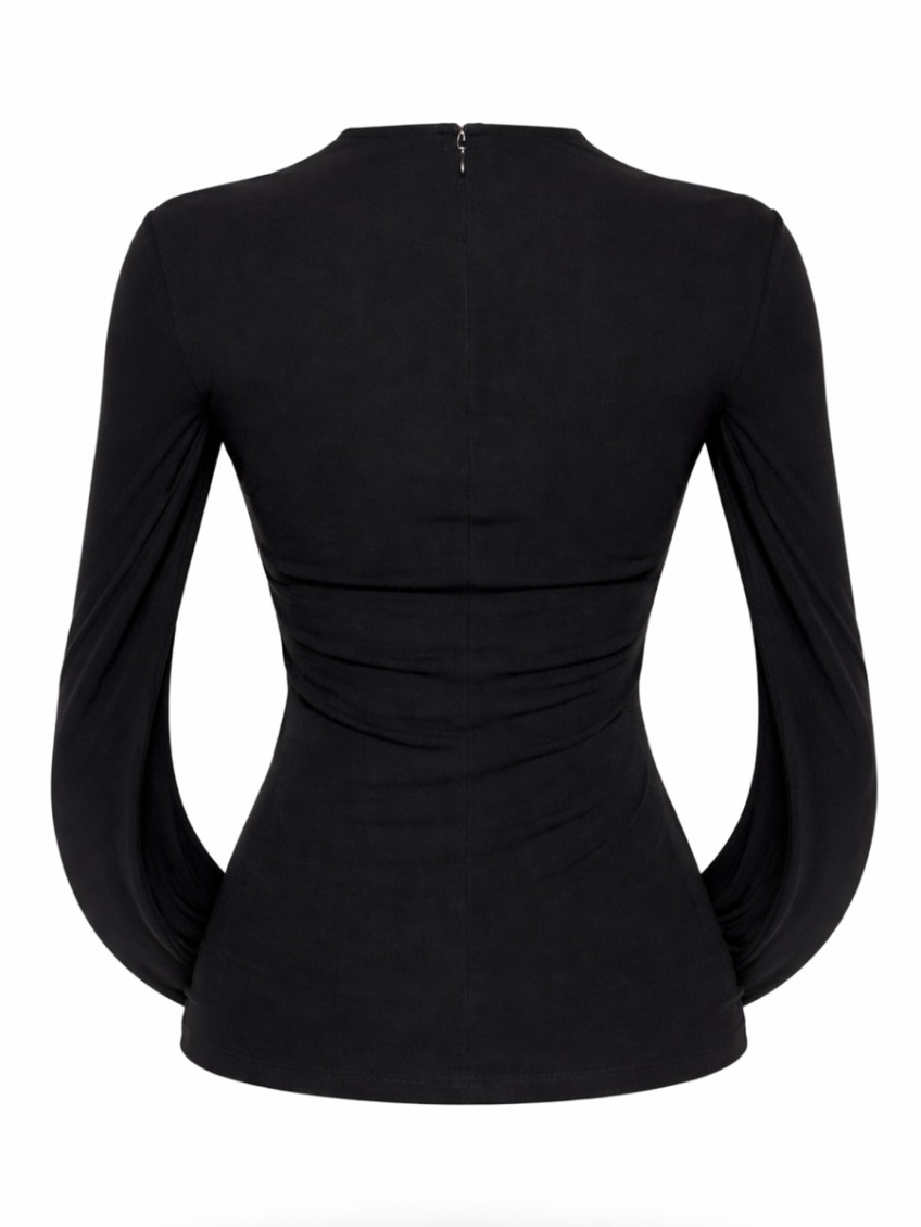 Draped Back Top