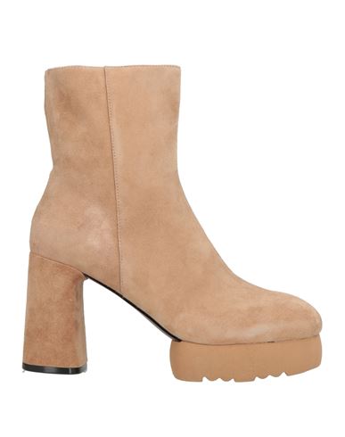 Woman Ankle boots Beige Size 7 Leather