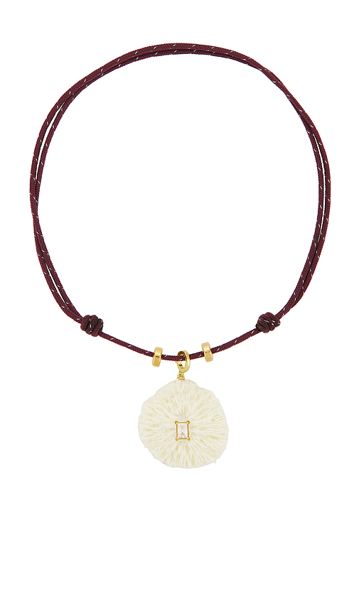 Eliou Coral Necklace in Wine