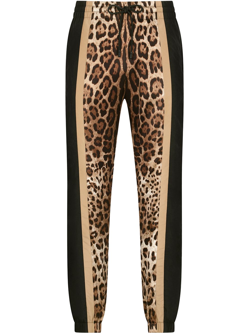Leopard-print sweatpants - Black