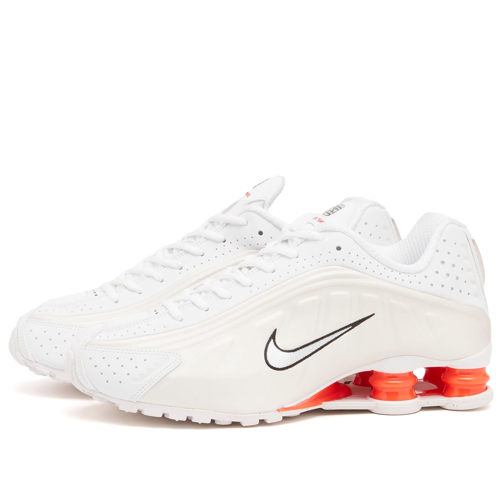 Nike Women's Shox R4 W Sneaker in White/Phantom/Red