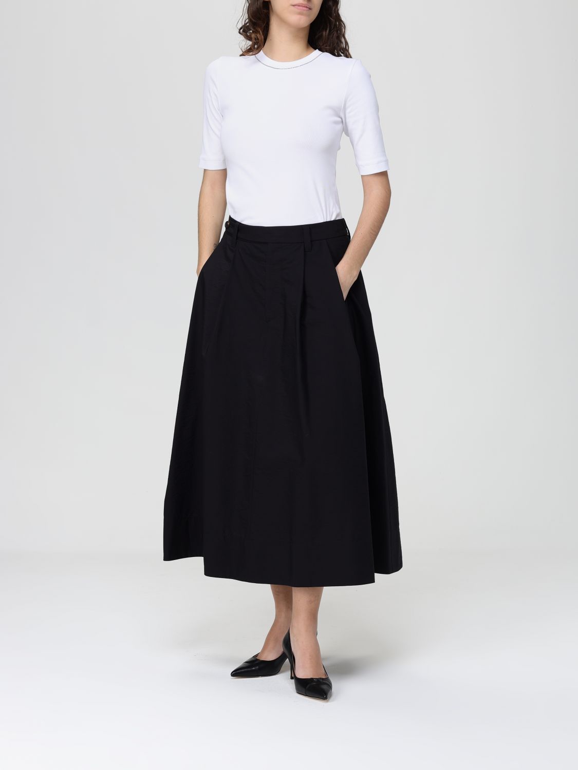 Skirt Woman color Black