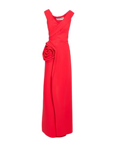 Woman Maxi dress Red Size 14 Polyamide, Elastane
