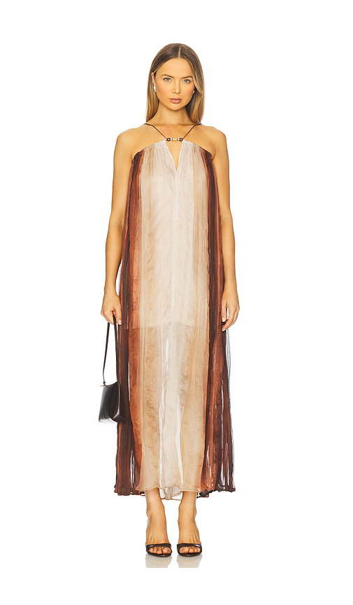 Sabina Musayev Nella Dress in Cream,Brown. L. Also in M