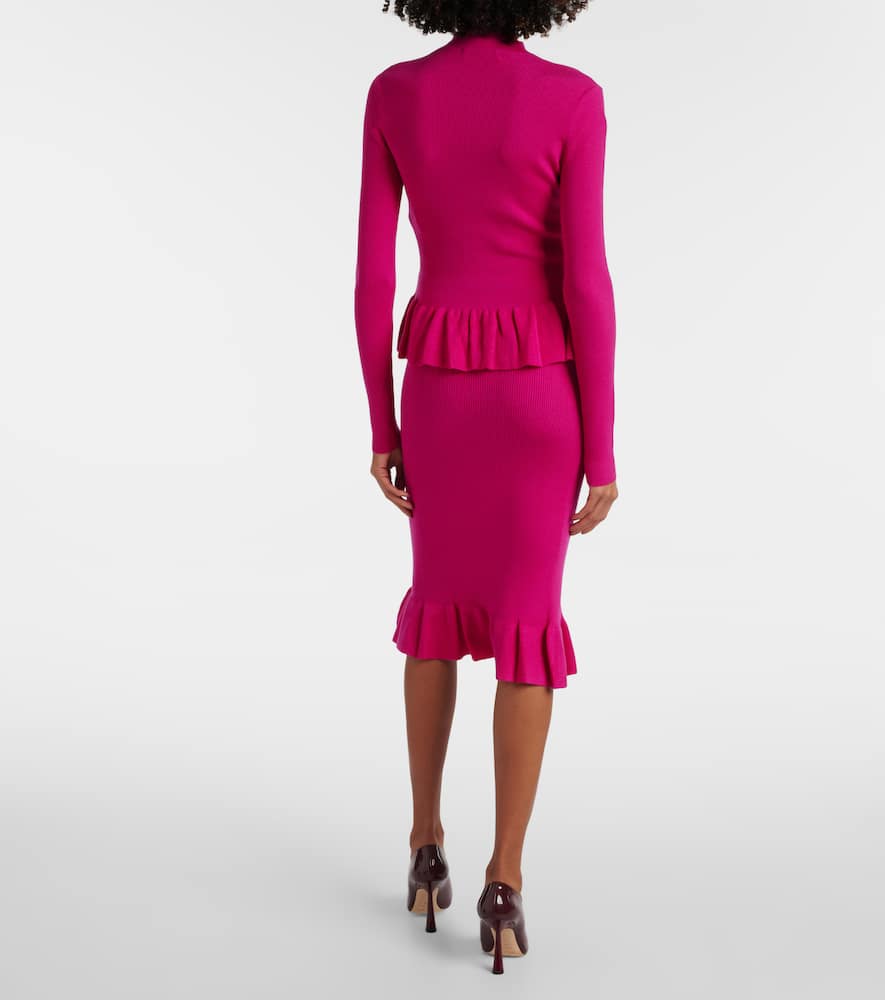 Nina Ricci Ruffled wool-blend sweater
