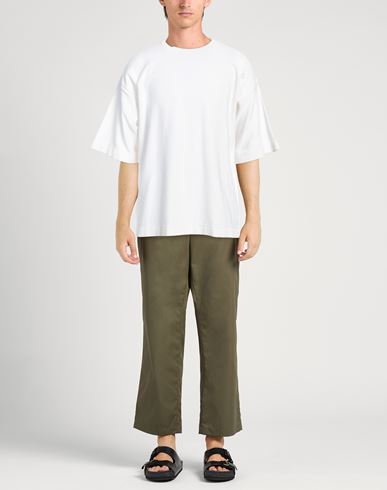Maison Flâneur Man Sweater White Size 42 Polypropylene, Cotton