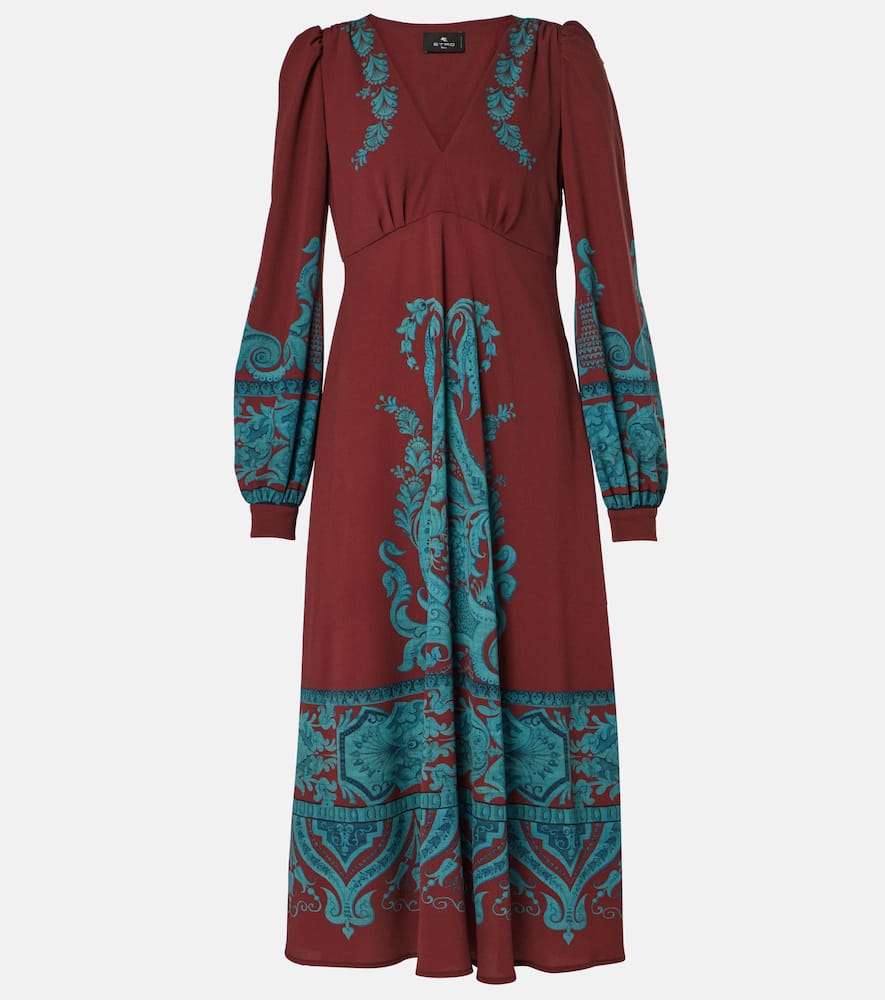 Printed midi dress