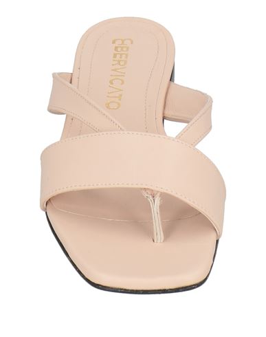 Woman Thong sandal Blush Size 8 Leather