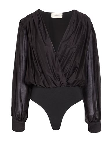 Woman Bodysuit Black Size S Lyocell, Polyester