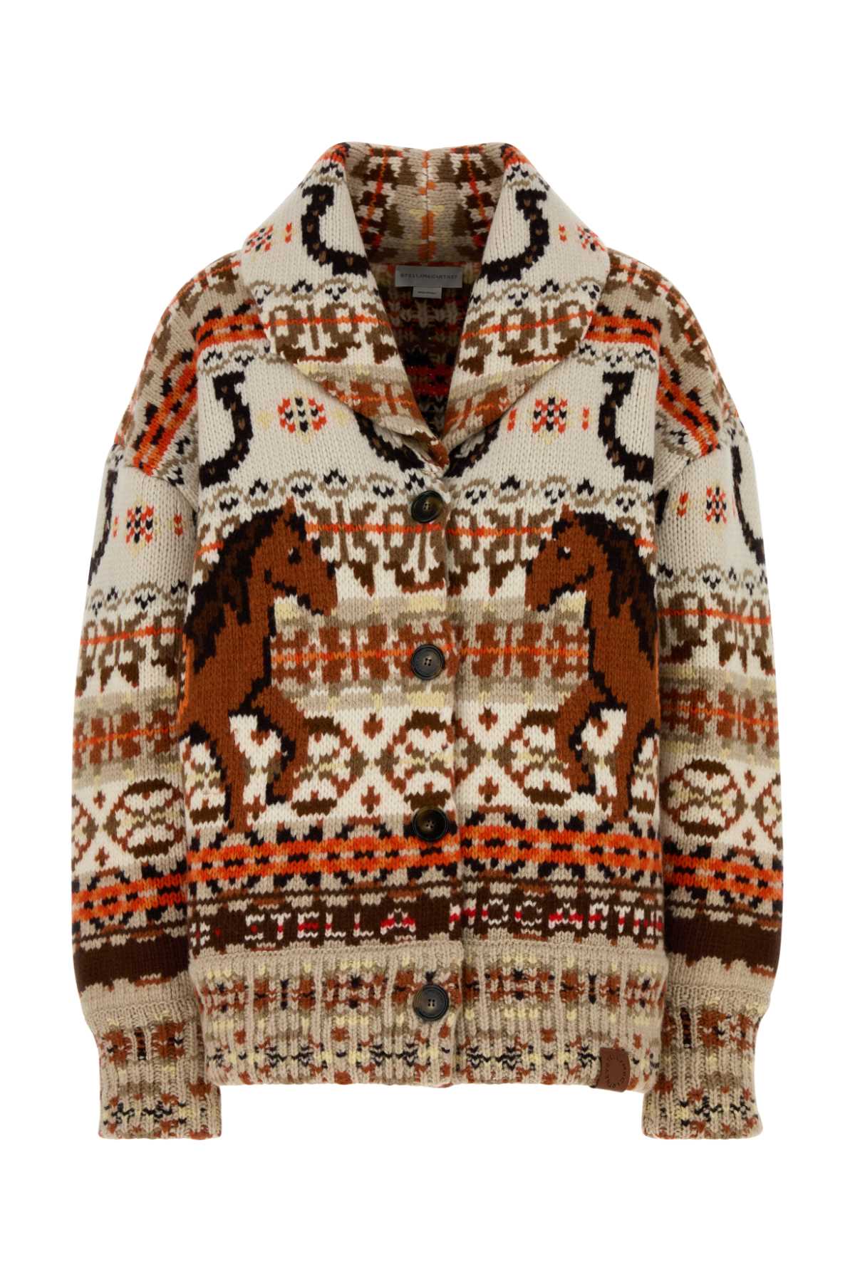 Fair Isle Wool Cardigan — Multicolor