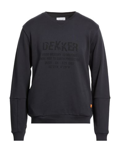 Man Sweatshirt Midnight blue Size L Cotton, Elastane