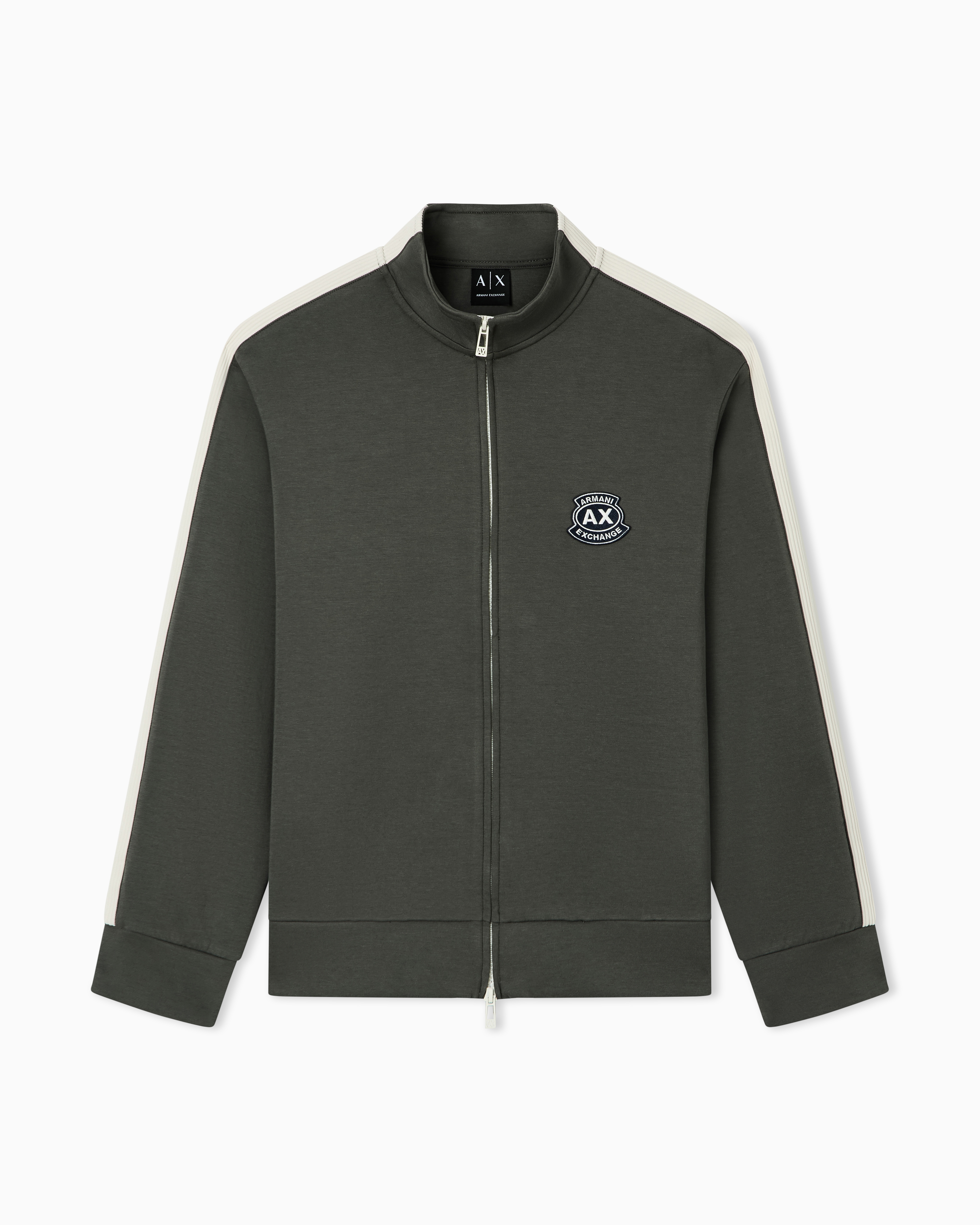 Stretch bonded cotton sweatshirt