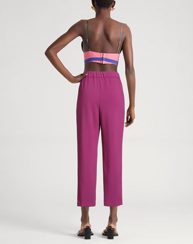 Woman Pants Magenta Size 8 Polyester, Viscose, Elastane