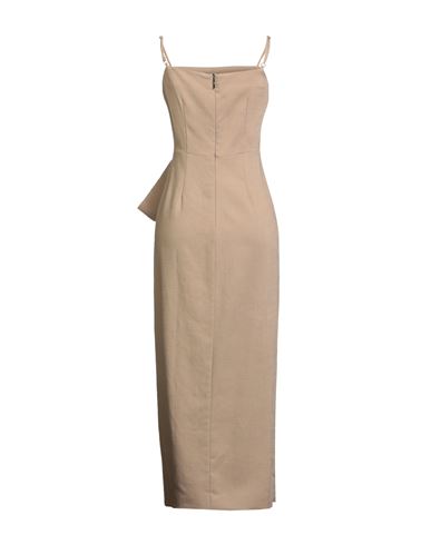 Woman Maxi dress Camel Size 10 Viscose, Polyester, Elastane