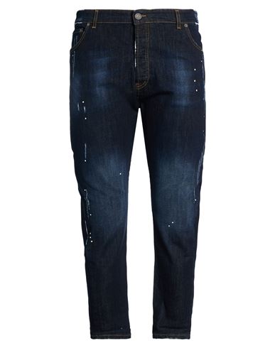 Patriòt Man Jeans Blue Size 42 Cotton, Elastane
