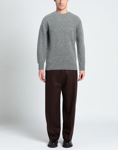 Man Sweater Light grey Size XL Wool