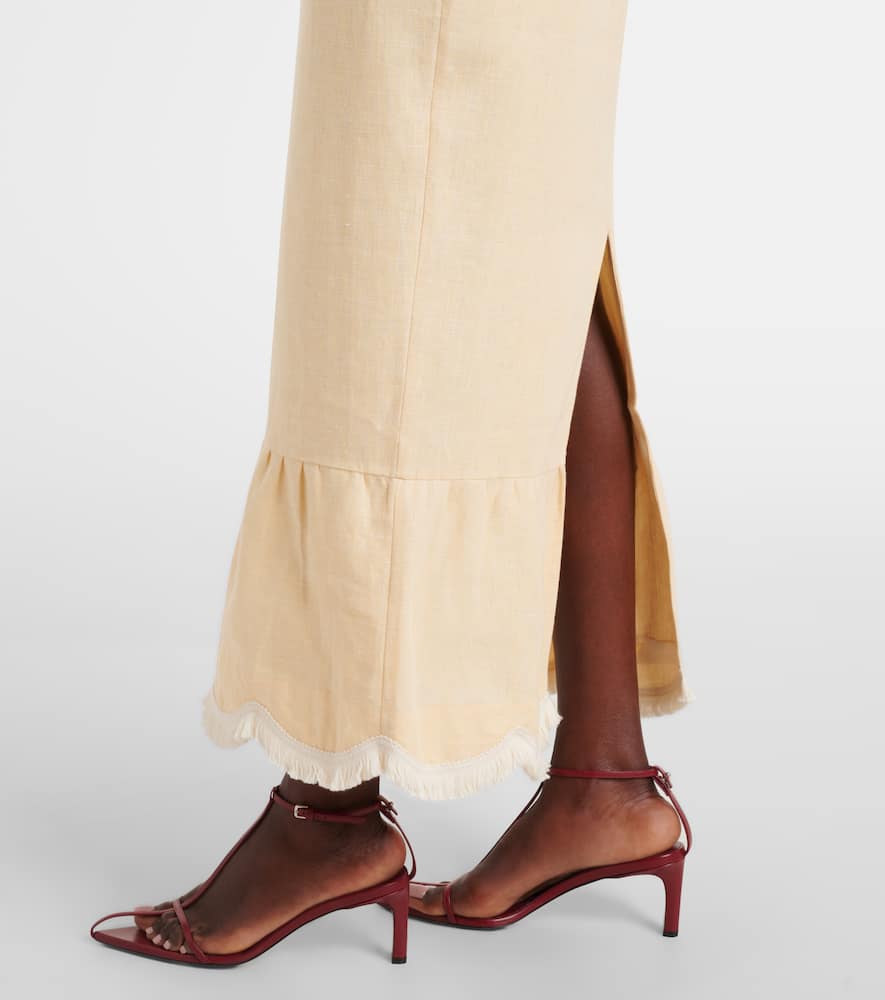 Essie linen maxi dress