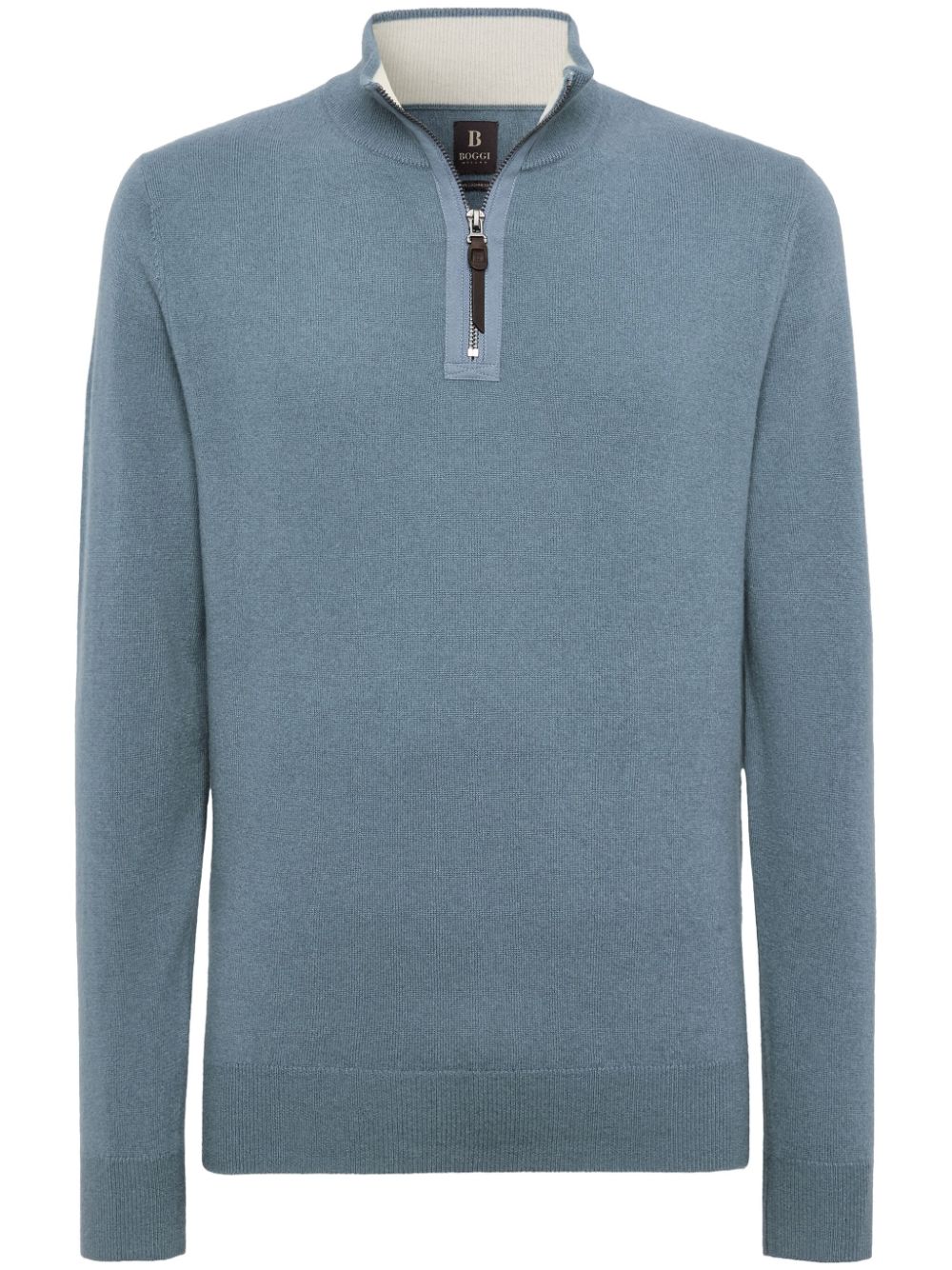 Cashmere half-zip jumper - Blue