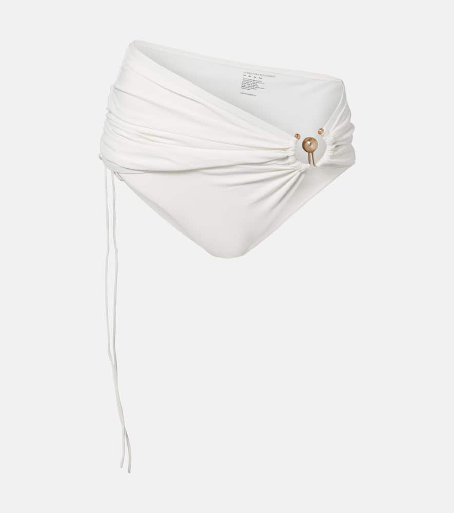 Orbit ruched bikini bottoms