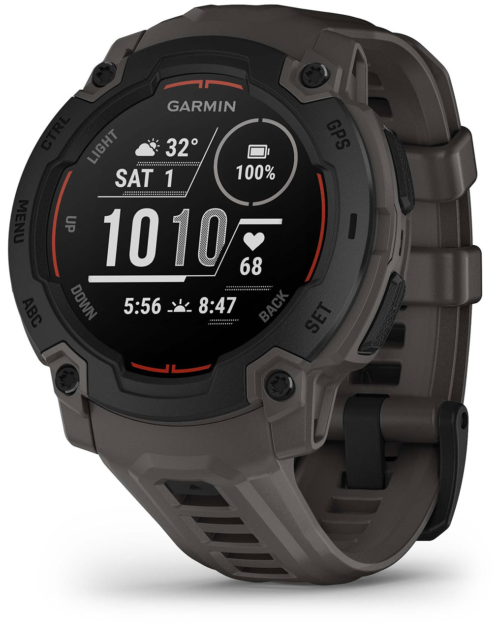 Instinct E Smartwatch 45mm Black Case with Charcoal Band