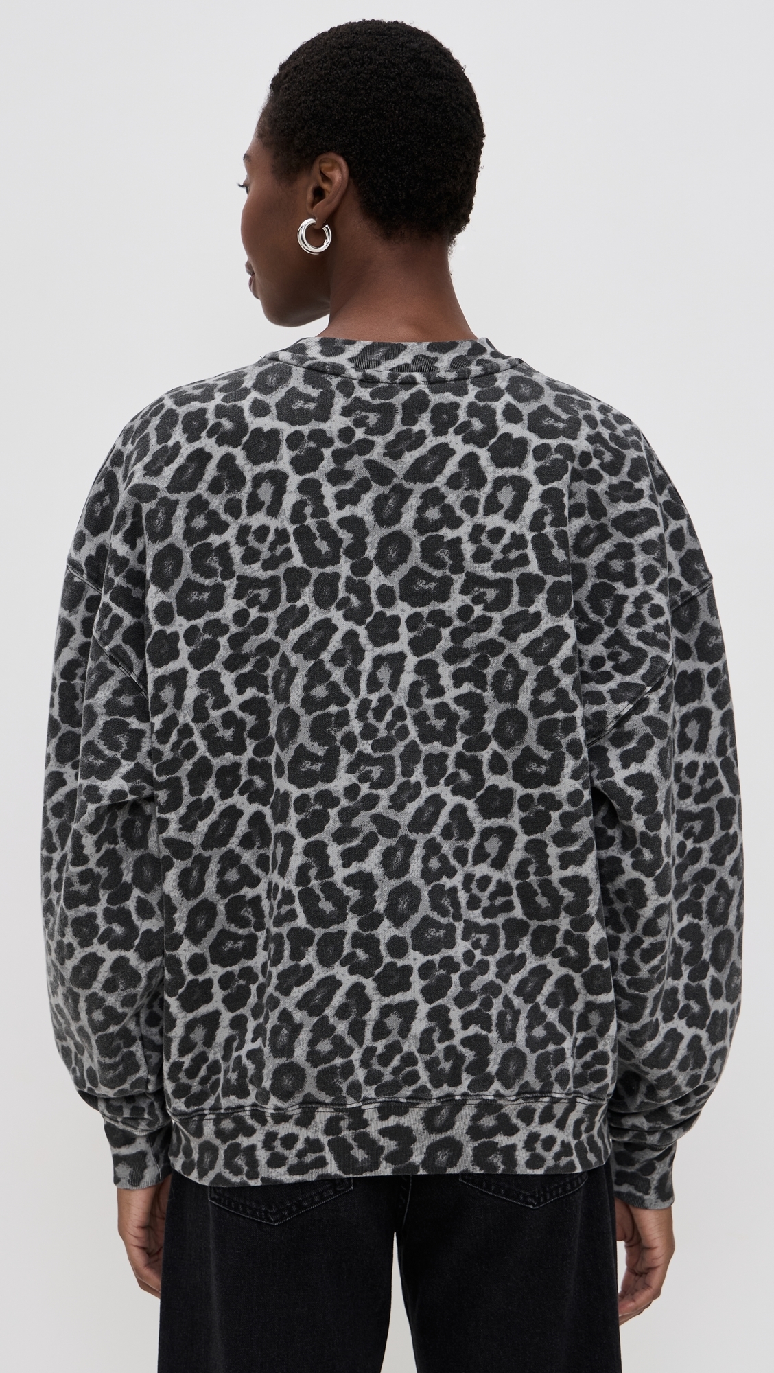Miles Grey Leopard Sweatshirt Leopard
