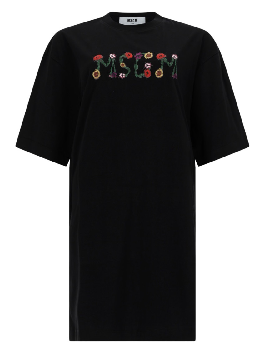 MSGM - short sleeve crew neck cotton top