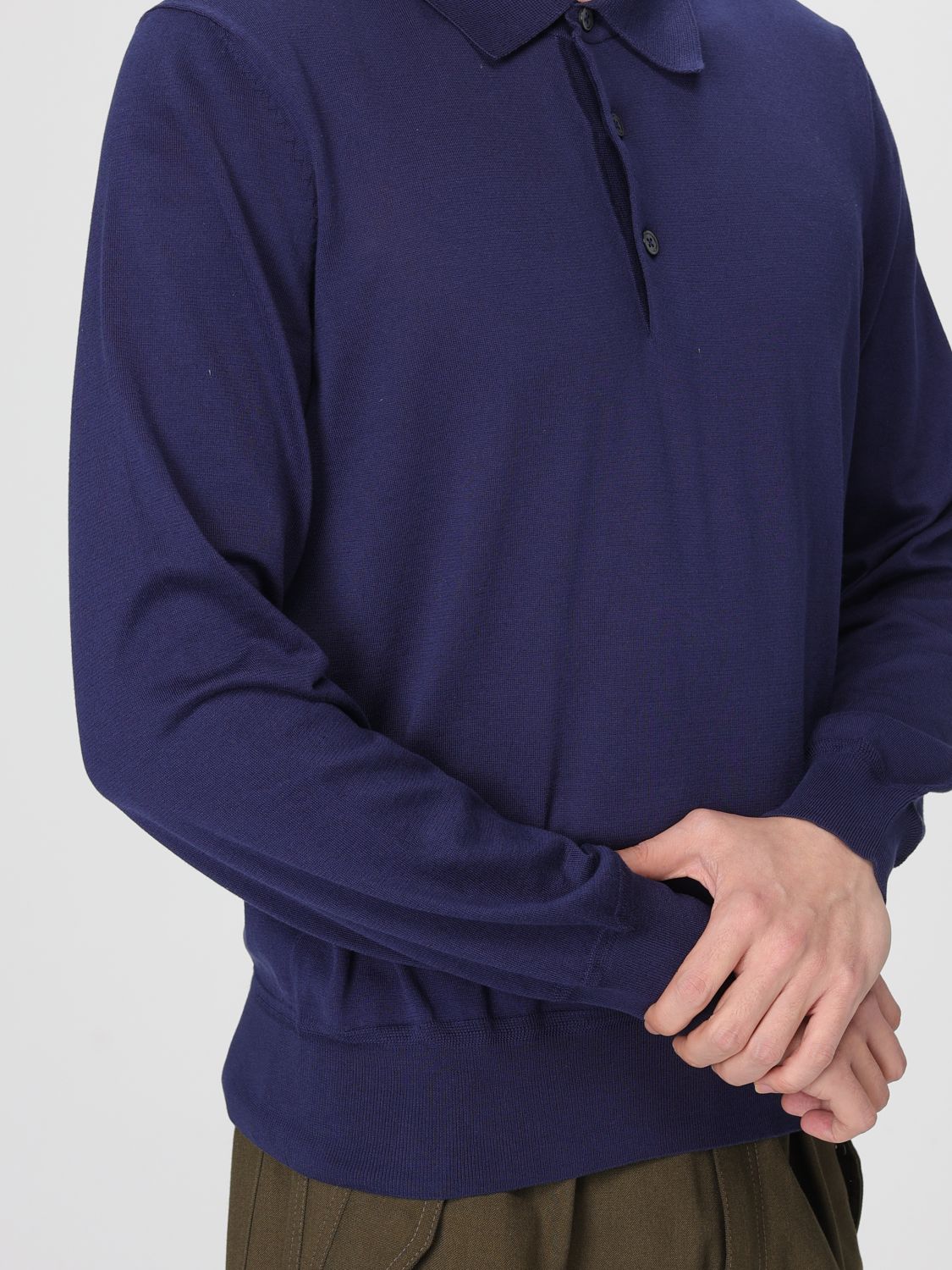 Polo Shirt Men color Blue