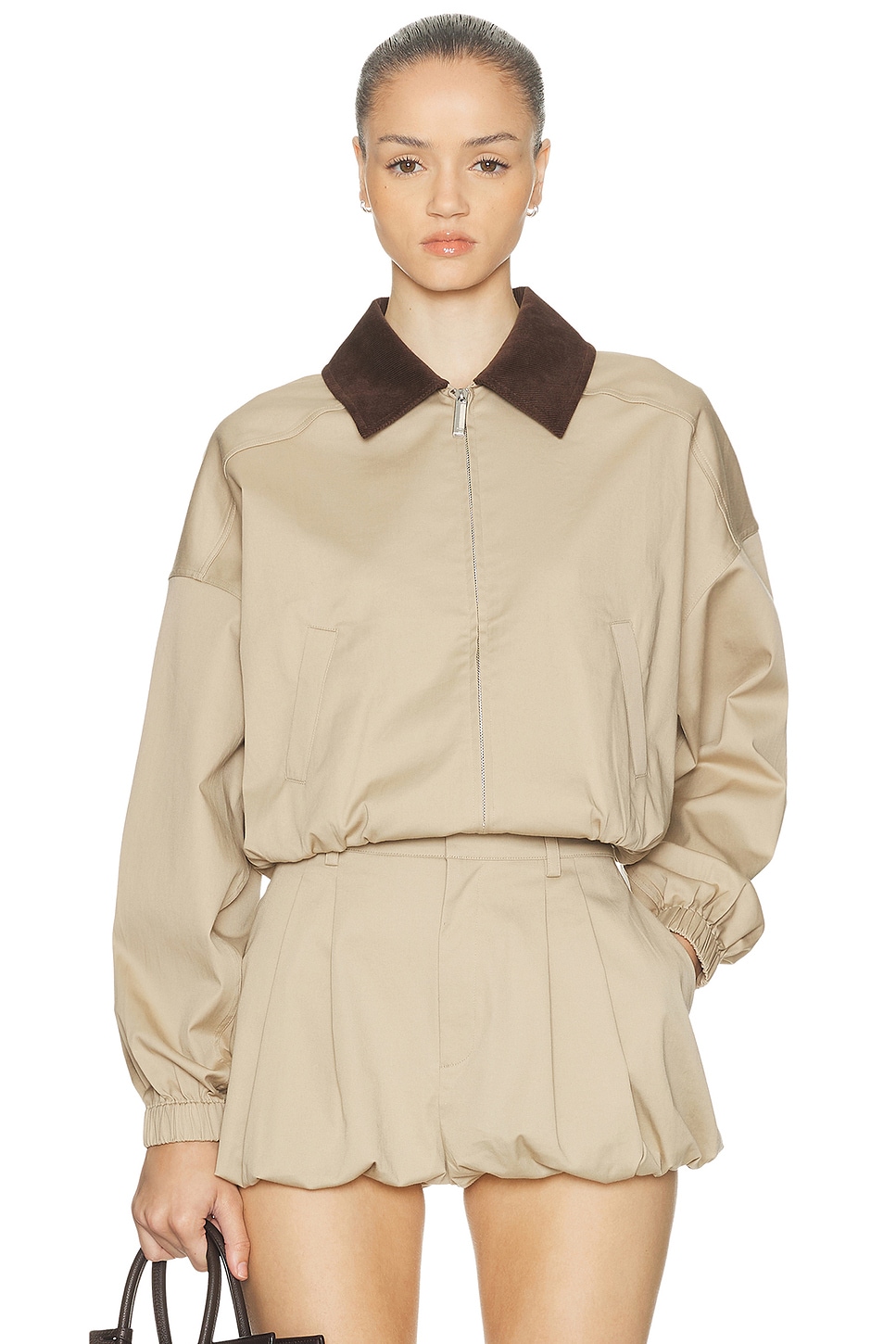 SEROYA Marielle Jacket in Sand - Beige. XS also in
