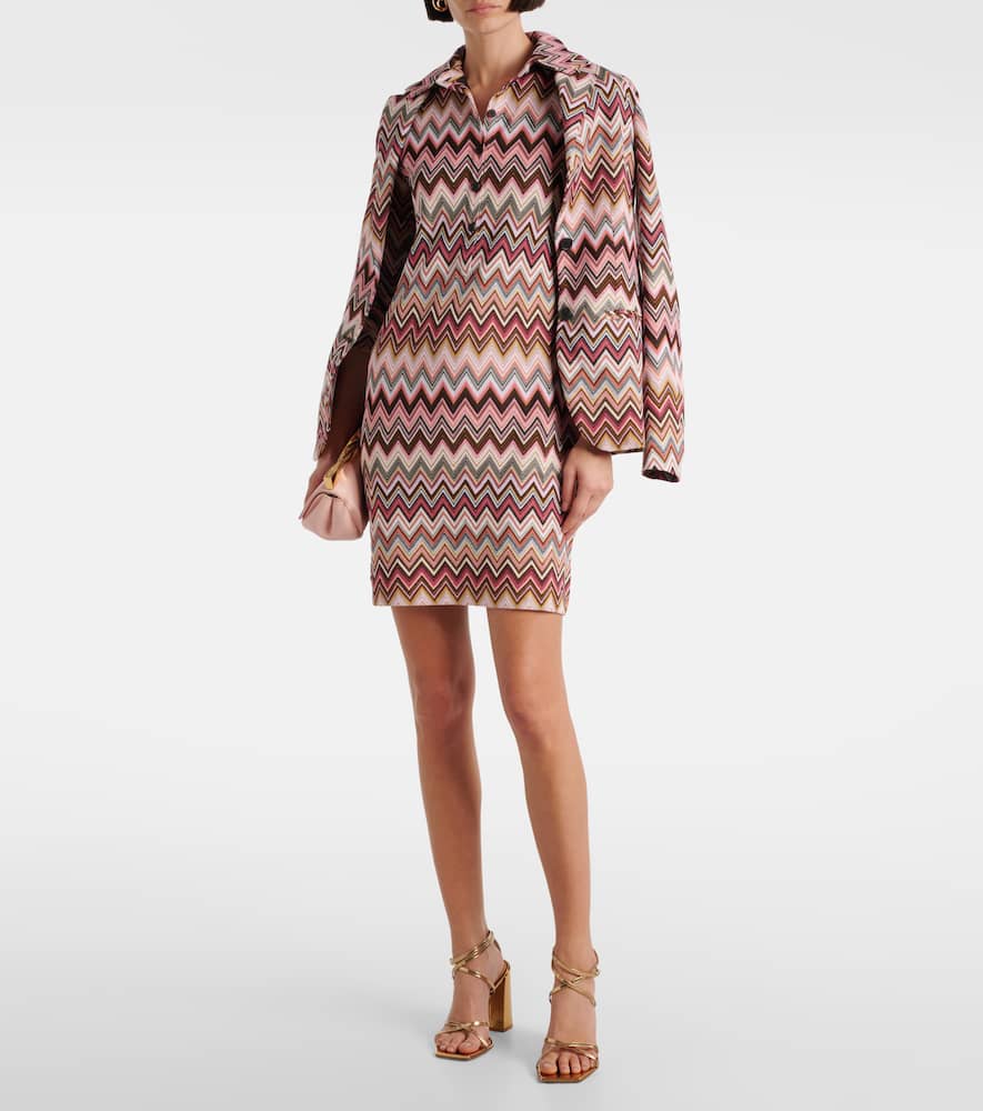 Cotton-blend minidress