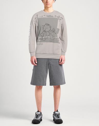 Iceberg Felix The Cat Man Sweatshirt Light grey Size M Cotton, Modal, Polyester