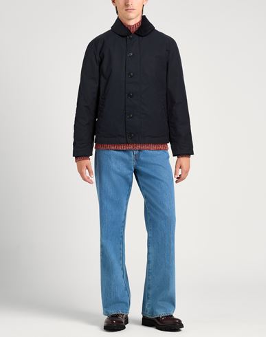 Man Jacket Navy Size M Cotton