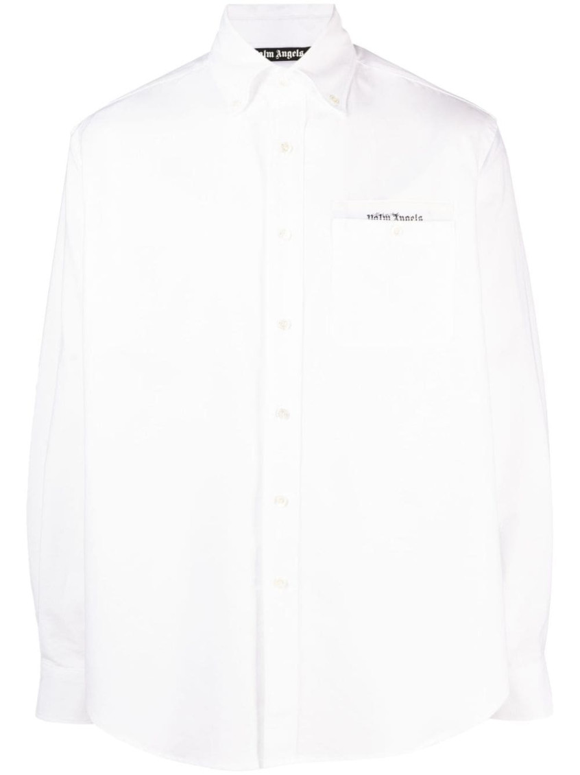 Sartorial-tape cotton shirt - White