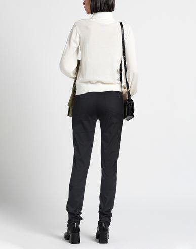 Denim Woman Pants Black Size 27 Cotton, Elastane