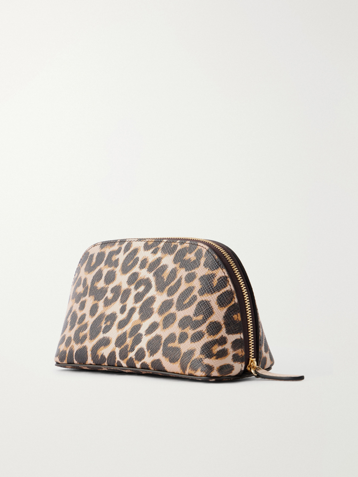 Panama Leopard-print Leather Cosmetics Case - Animal Print