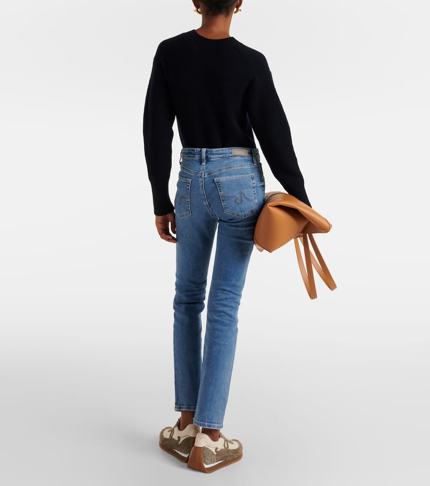 High-rise straight jeans