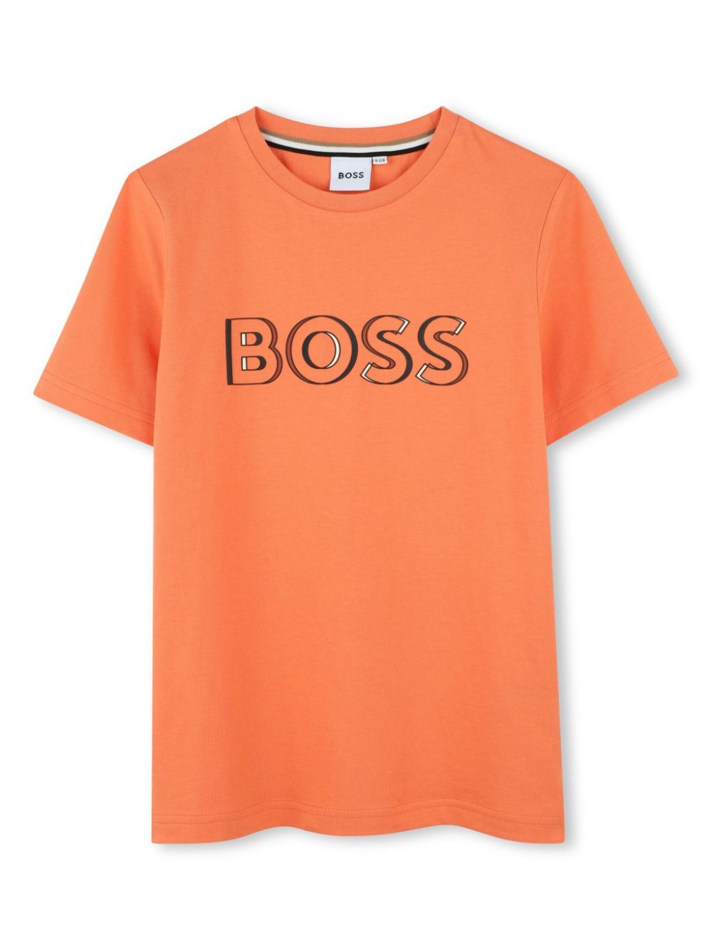 Logo-print cotton T-shirt - Orange