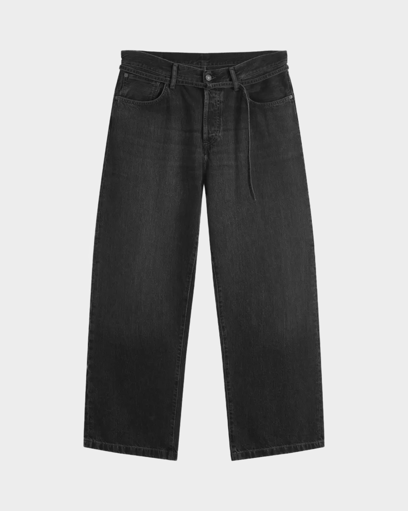 Acne Studios Jeans 1991 Loose Fit Overdye Black W