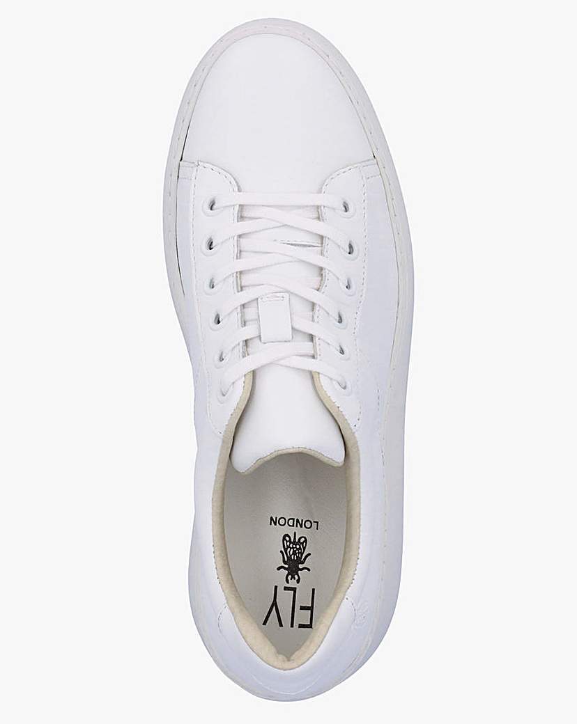 Fly London Delf II White Wedge Trainer