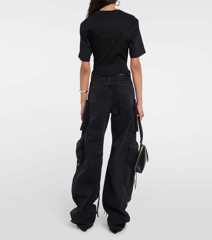 Corset cotton jersey T-shirt