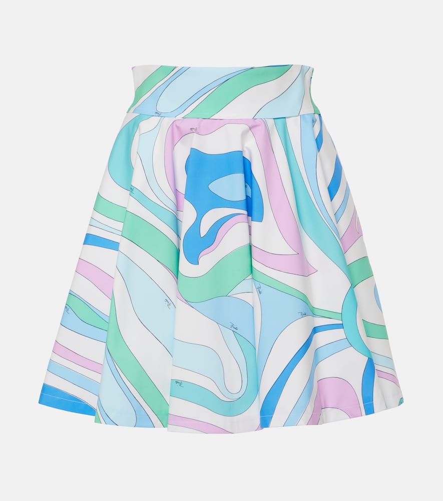 Pucci Marmo cotton poplin miniskirt