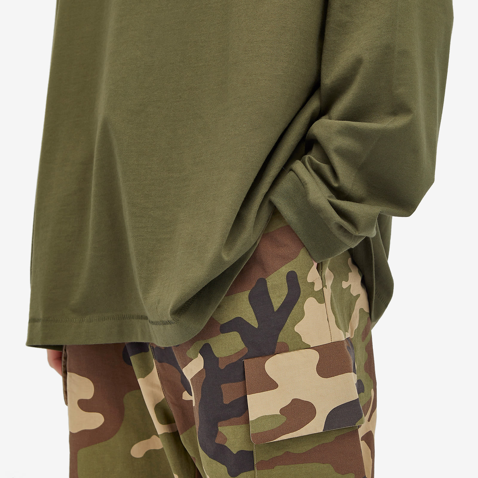 Men's Military Nylon Field Pant in Woodland Camo