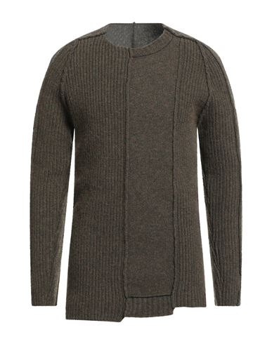 Man Sweater Military green Size S Wool