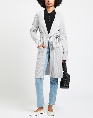 Woman Cardigan Grey Size M Wool, Cashmere, Polyester