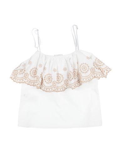 L:ú L:ú By Miss Grant Kid Girl Top White Size 10 Cotton