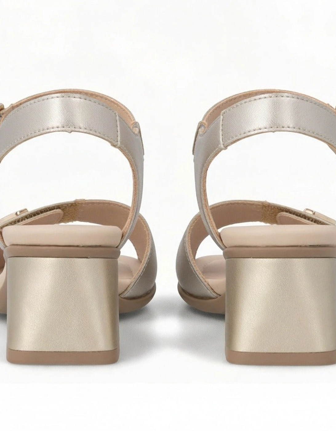 Women's Remonte D1K54 Womens Ankle Strap Sandals Pale Gold