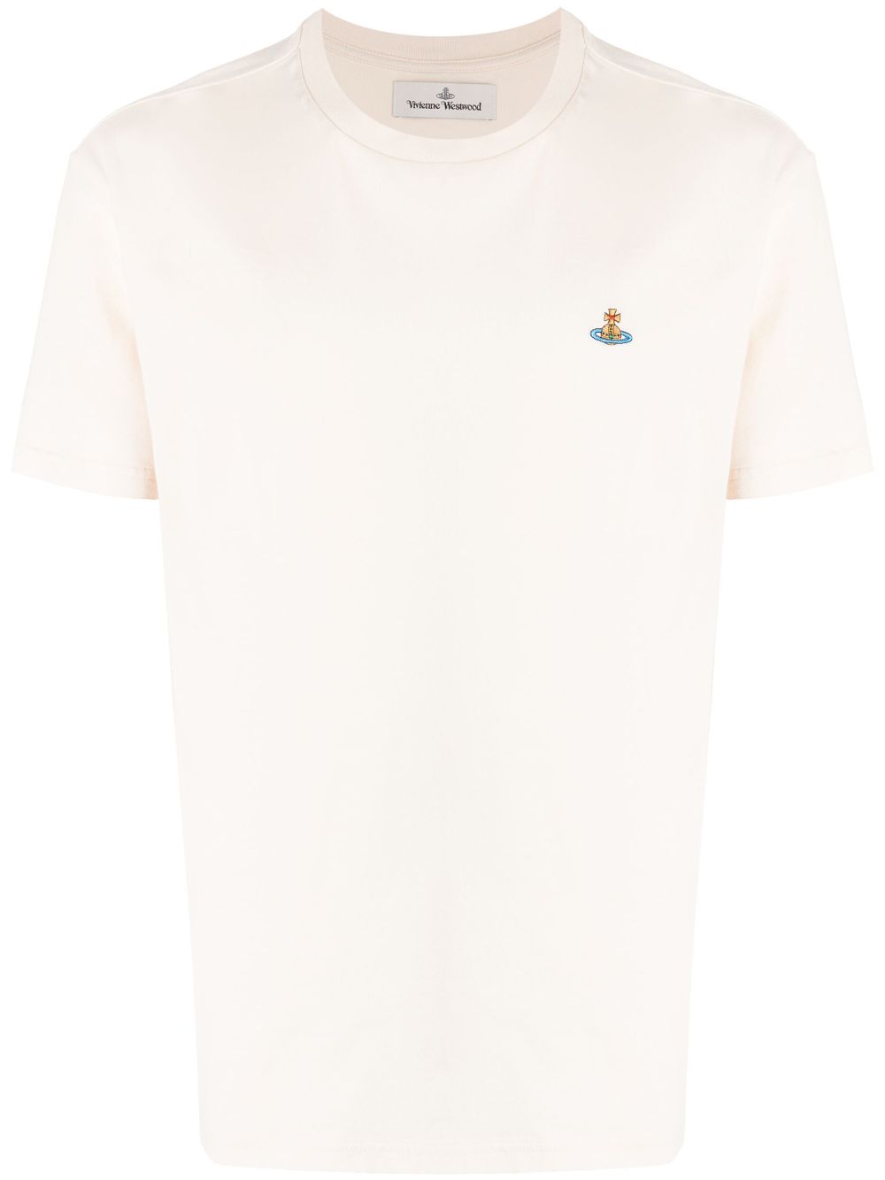 Orb logo-embroidered T-shirt - Neutrals