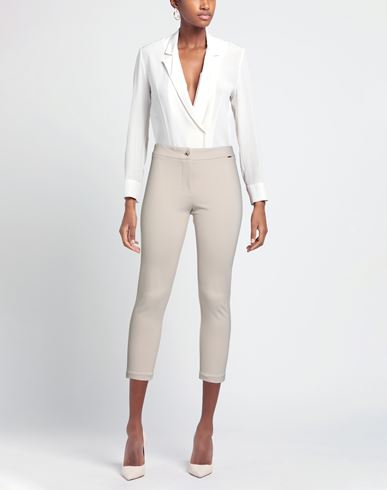 Woman Pants Beige Size 6 Viscose, Polyamide, Elastane