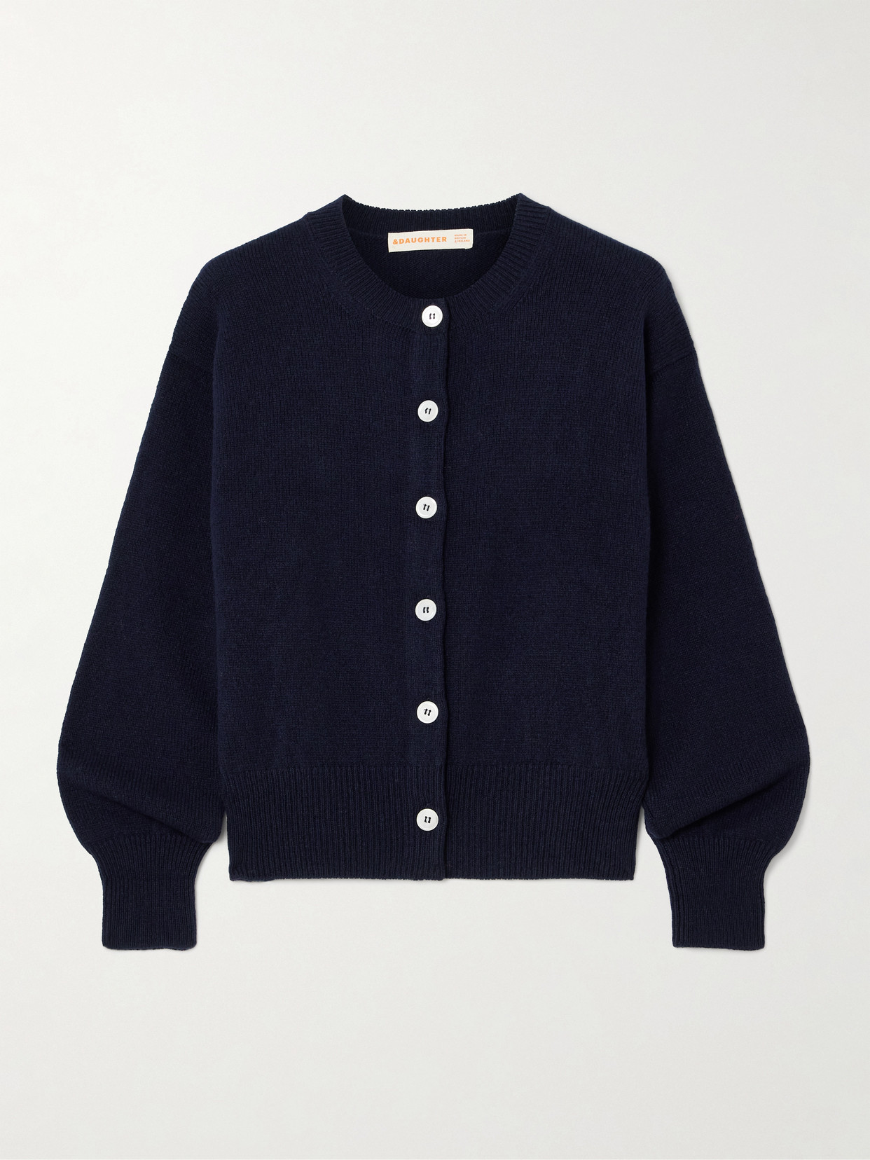 &Ada Wool Cardigan - Navy
