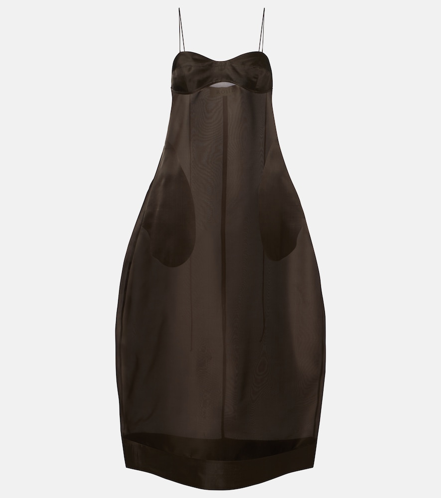 Róhe Silk organza midi dress